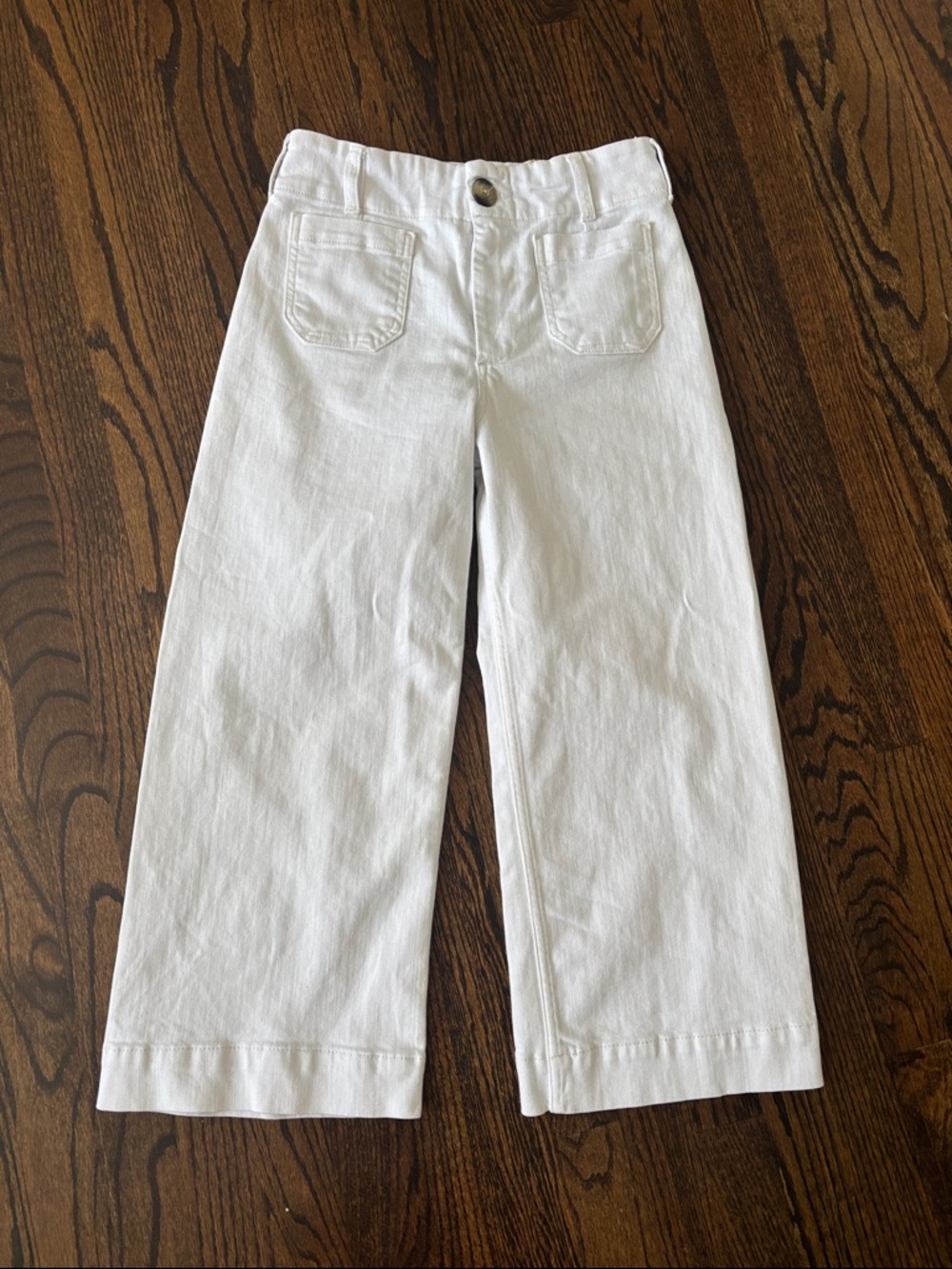 Colette by Maeve Anthropologie women’s  White Crop Wide-Leg Jeans 28P
